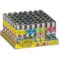 CLIPPER CP22 HIPPIE ARMY LIGHTERS - DISPLAY OF 48