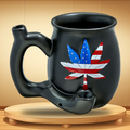 EMBOSSED PATRIOTIC LEAF ROAST & TOAST MUG CERAMIC HANDPIPE - 1CT