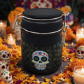 SUGAR SKULL MEDIUM STASH JAR - PACK OF 3