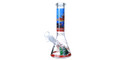 PREMIUM CHRISTMAS BEAKER GLASS WATERPIPE 10"