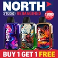 NORTH FT12000 REIMAGINED 12,000 PUFFS DISPOSABLE VAPE - DISPLAY OF 10
