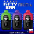 FIFTY BAR X FRUITIA 20,000 PUFFS DISPOSABLE VAPE - DISPLAY OF 5