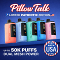 PILLOW TALK X PATRIOT EDITION 50,000 PUFFS DISPOSABLE - DISPLAY OF 5 (TEXAS COMPLIANT)