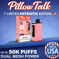 PILLOW TALK X PATRIOT EDITION 50,000 PUFFS DISPOSABLE - DISPLAY OF 5 (TEXAS COMPLIANT)