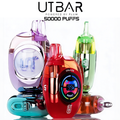 UT BAR 50,000 PUFFS CLEAR TANK DISPOSABLE VAPE - DISPLAY OF 5