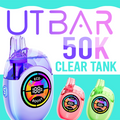 UT BAR 50,000 PUFFS CLEAR TANK DISPOSABLE VAPE - DISPLAY OF 5