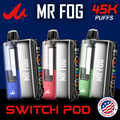 MR FOG SWITCH 45,000 PUFFS (FULL KIT) DISPOSABLE VAPE - DISPLAY OF 5