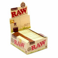 RAW ORGANIC KING SLIM SIZE ROLLING PAPERS DISPLAY - 50CT