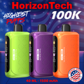 HORIZONTECH 100,000 PUFFS DISPOSABLE VAPE - DISPLAY OF 5