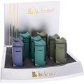 LUCIENNE TRIPLE JET TORCH WITH PUNCH & REST - DISPLAY OF 8