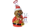 MAGIC STICK SANTA GLASS WATERPIPE 10"