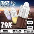 RAZ VUE X RYL 70,000 PUFFS DISPOSABLE VAPE (POD ONLY) - DISPLAY OF 5