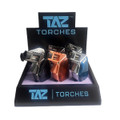 TAZ SINGLE FLAME ANGLE TORCH LIGHTER - DISPLAY OF 6 (TAZ-1031)