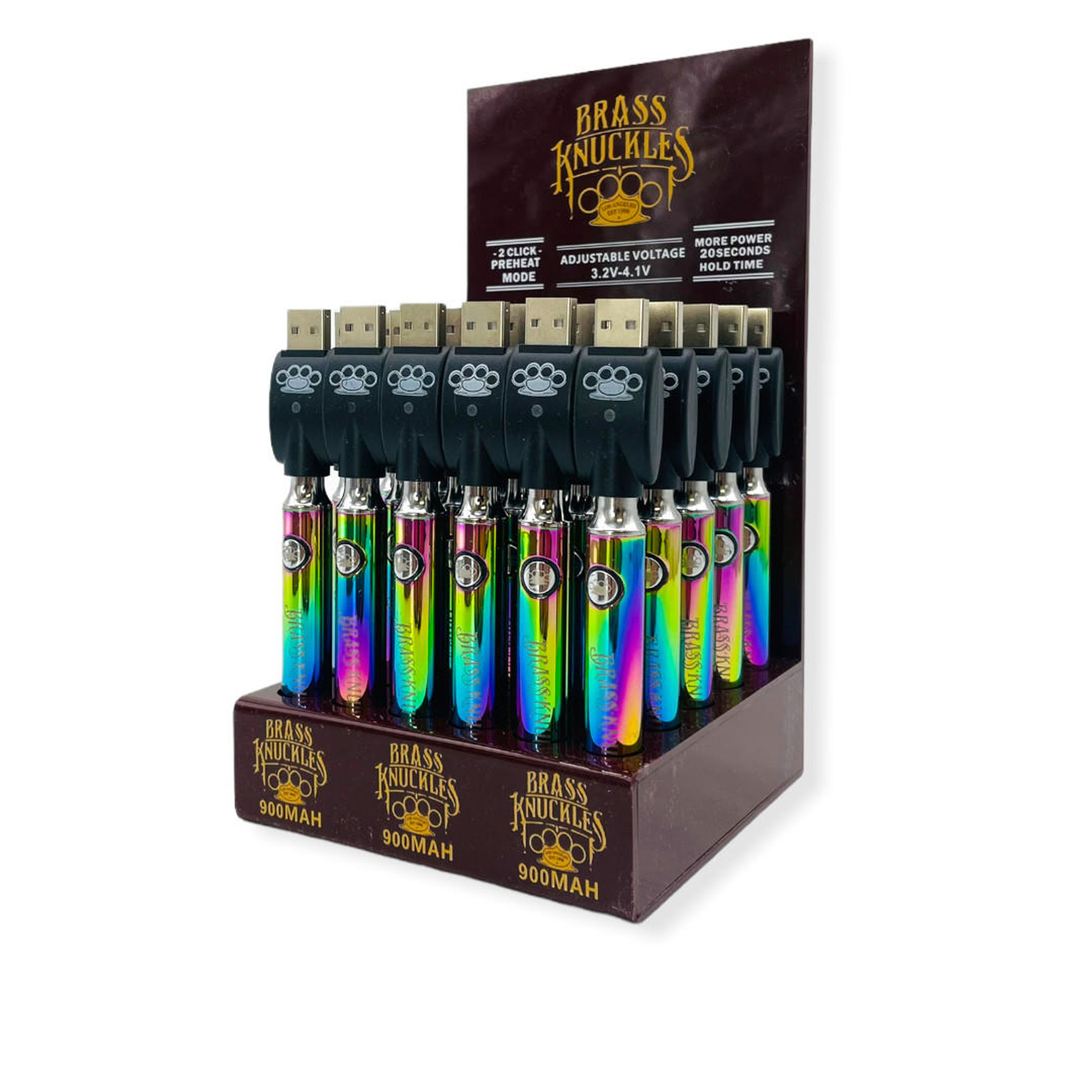 Brass Knuckles 900Mah 510 Thread Variable Voltage » Fly High Smoke