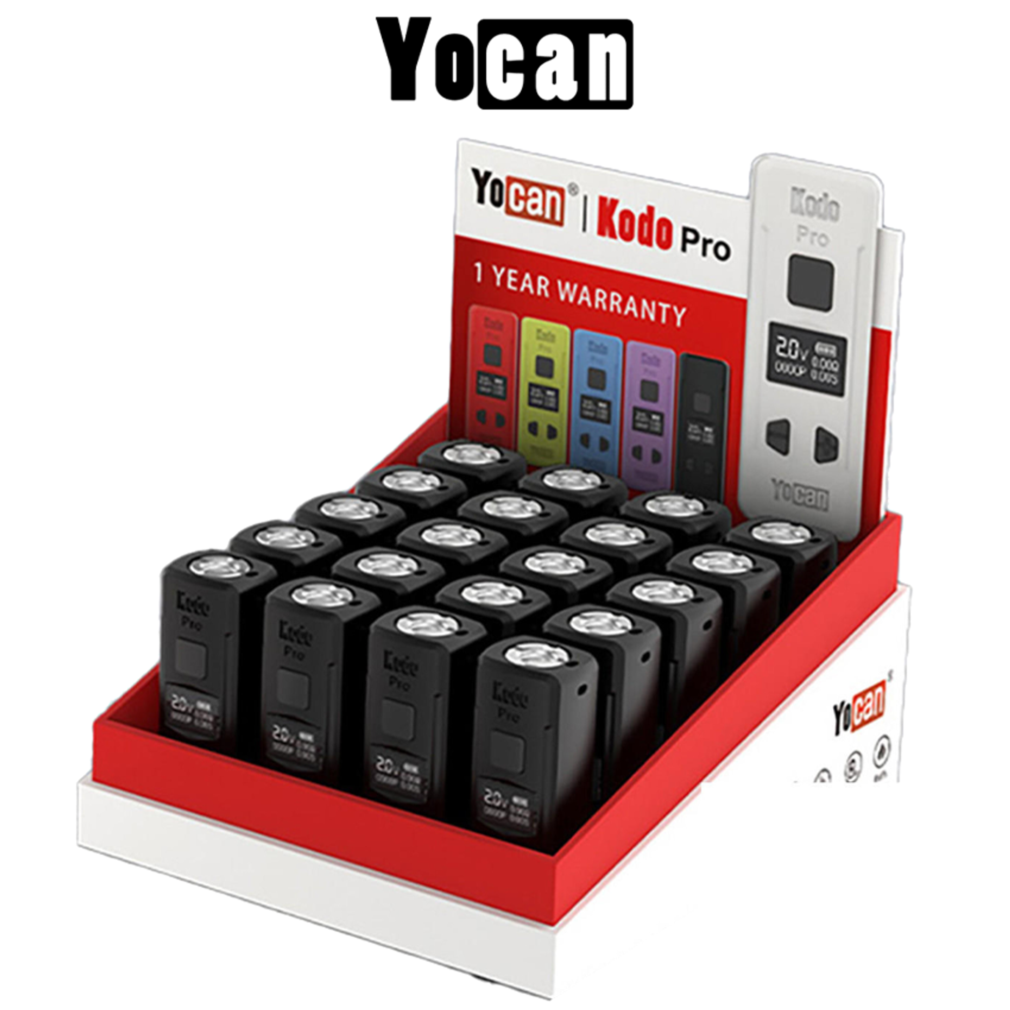 人気便利グッズ CARTRIDGE PORTABLE 400MAH PRO KODO YOCAN BATTERY DISPLAY 20CT - その他