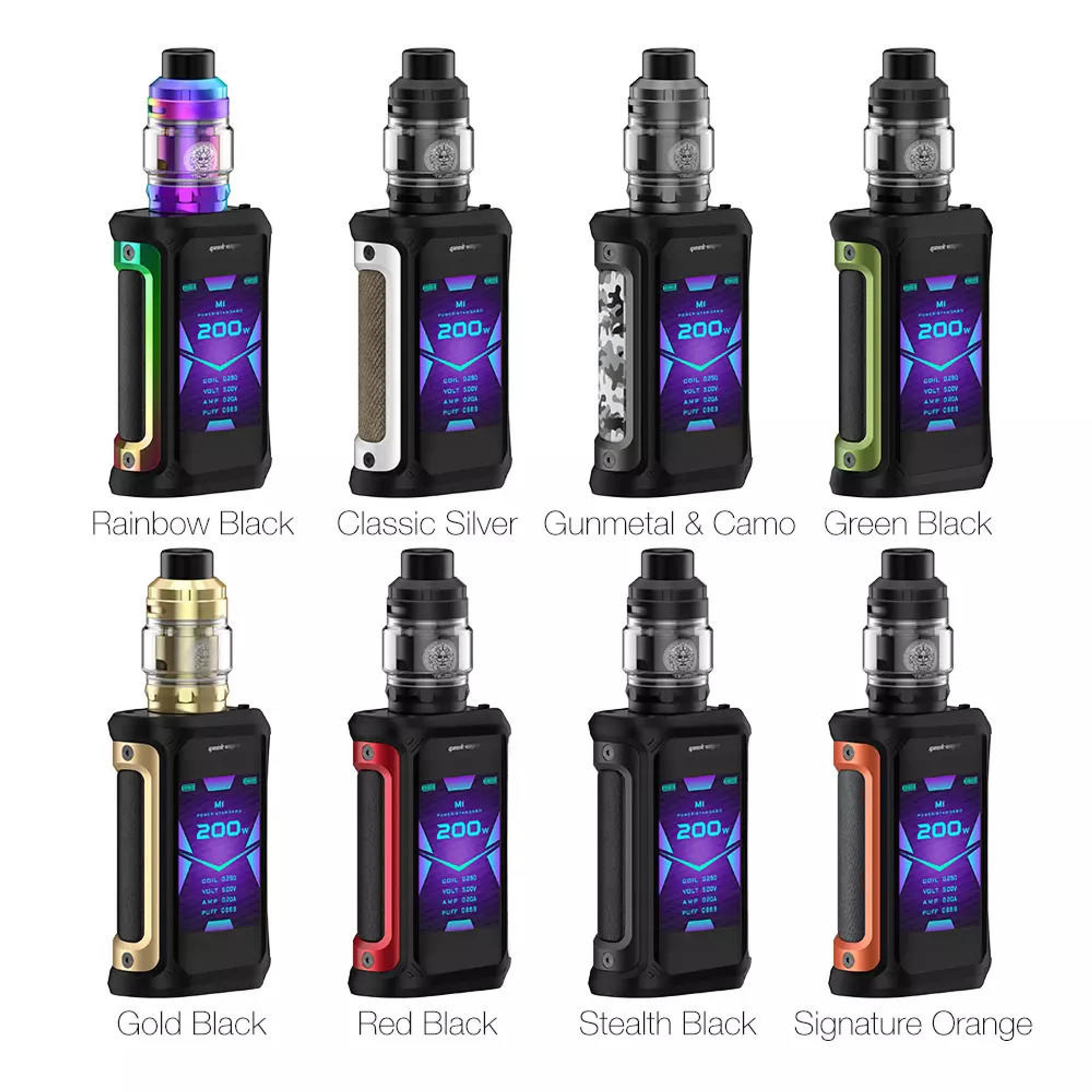 GEEKVAPE AEGIS X ZEUS 200W TC STARTER KIT WITH 3.5ML / 5ML ZEUS