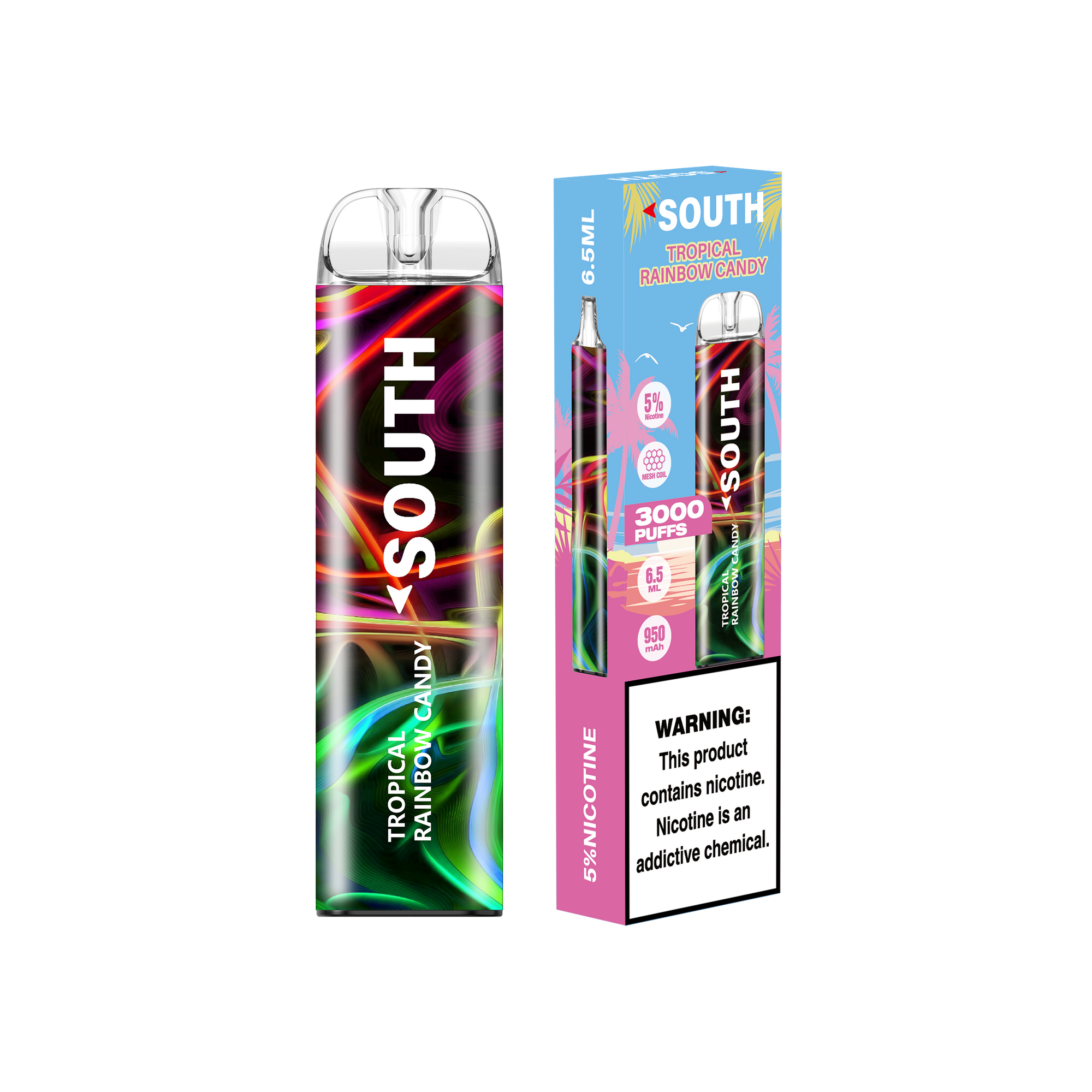 high quality disposable vape SOUTH PWD BY NORTH 6.5ML 3000 PUFFS DISPOSABLE VAPE