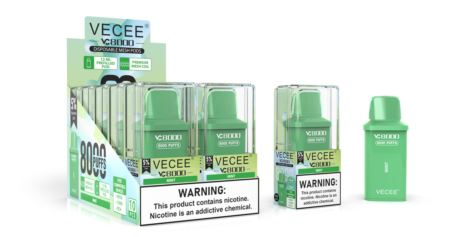 vecee vape pods VECEEUSA Pod System main image 1