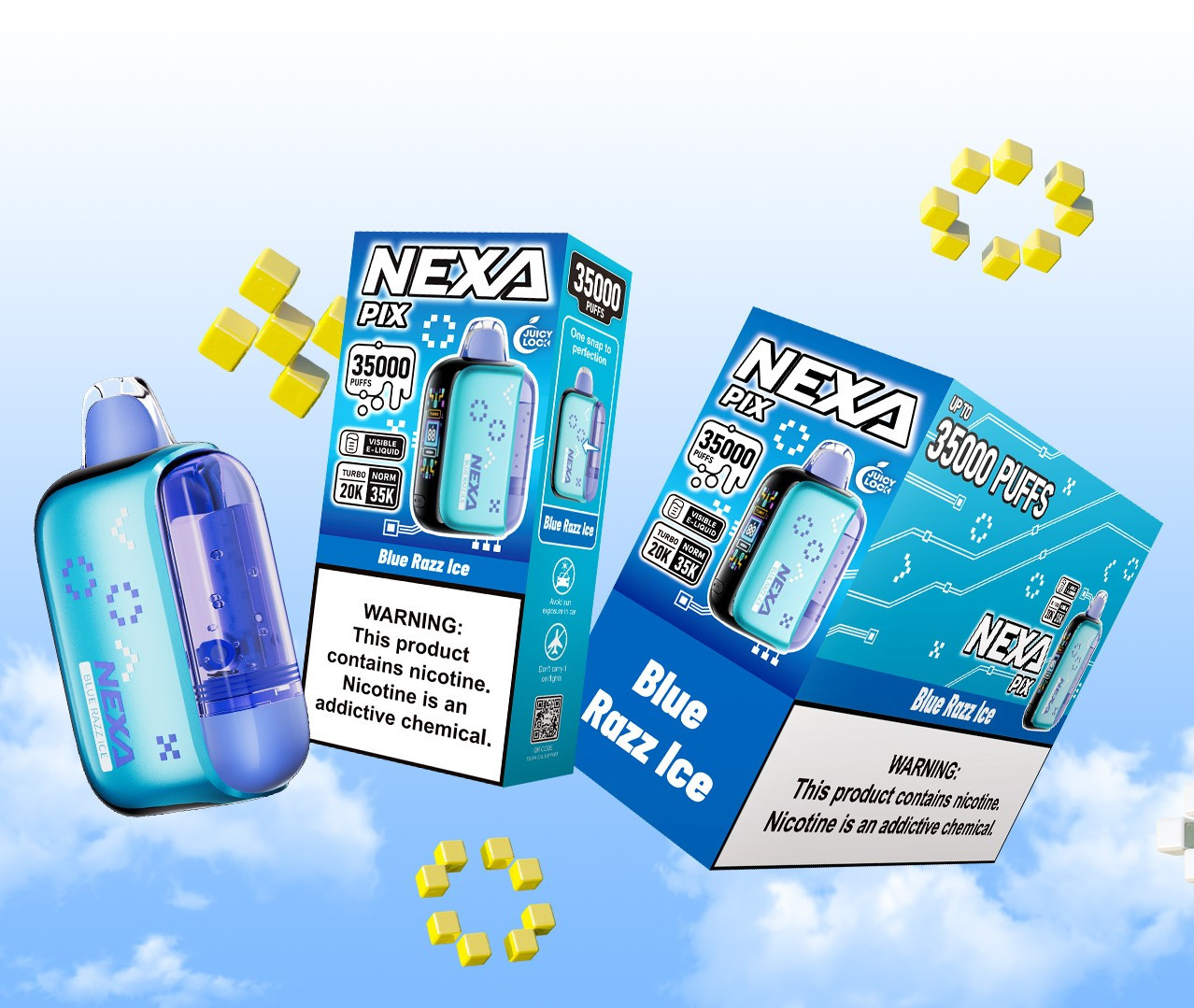 NEXA PIX 35,000 PUFFS DISPOSABLE VAPE - DISPLAY OF 5