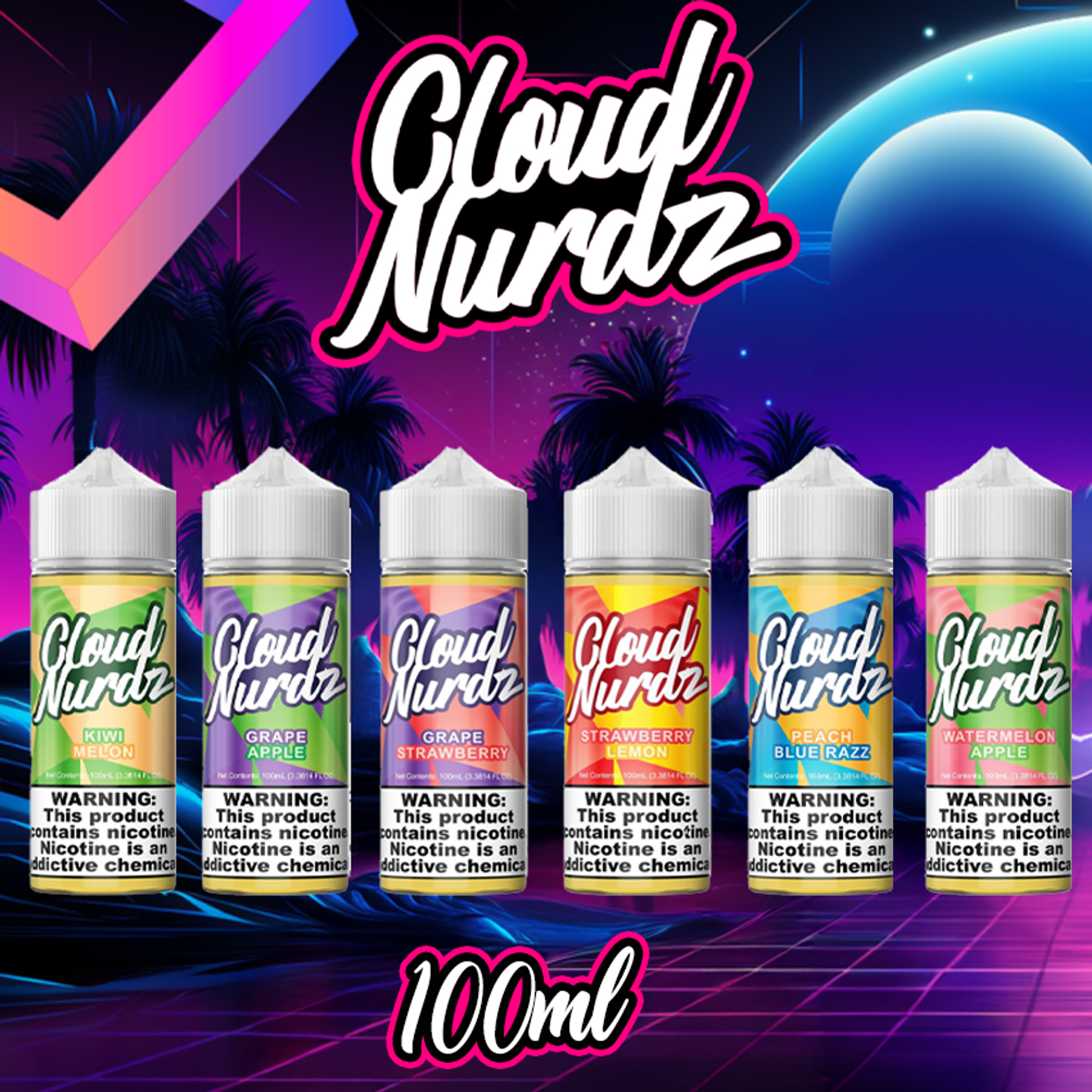 CLOUD NURDZ E-LIQUID 100ML - World Vape USA