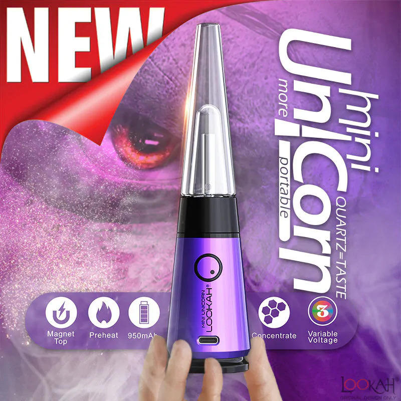 LOOKAH UNICORN QUARTZ TASTE PORTABLE ELECTRIC DAB RIG KIT LOOKAH UNICORN QUARTZ TASTE PORTABLE ELECTRIC DAB RIG KIT