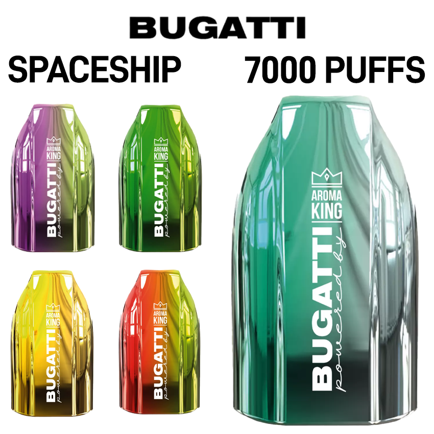 BUGATTI SPACESHIP 5% 7000 PUFFS DISPOSABLE VAPE 15ML - 10CT