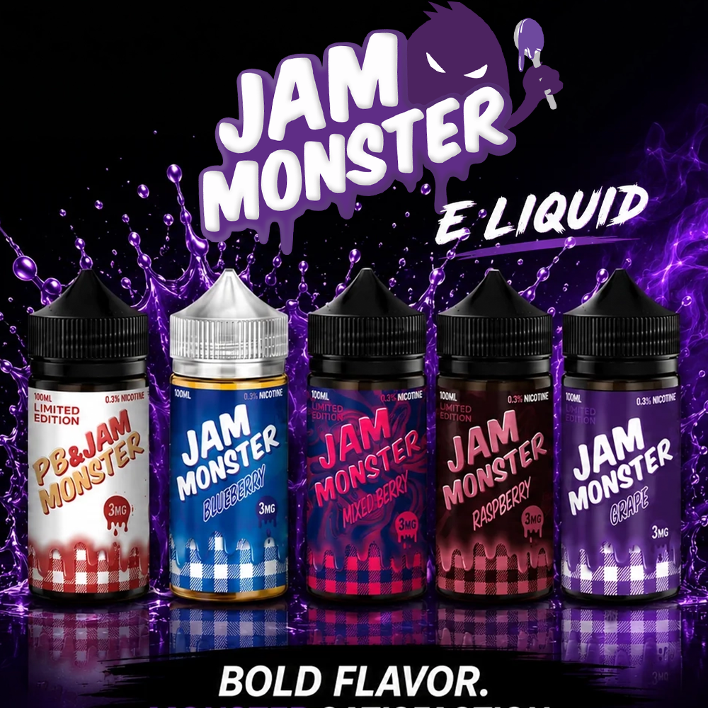 JAM MONSTER SYNTHETIC NICOTINE E-LIQUID 100ML