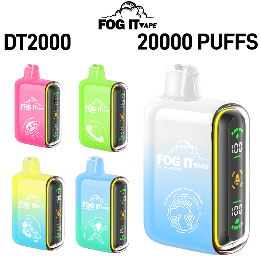FOG IT DT20000 DISPOSABLE VAPE 20,000 PUFFS - 5CT DISPLAY