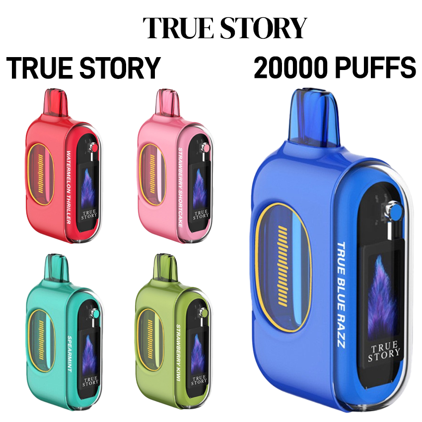 TRUE STORY 20,000 PUFFS 20ML 5% NICOTINE DISPOSABLE VAPE - 5CT