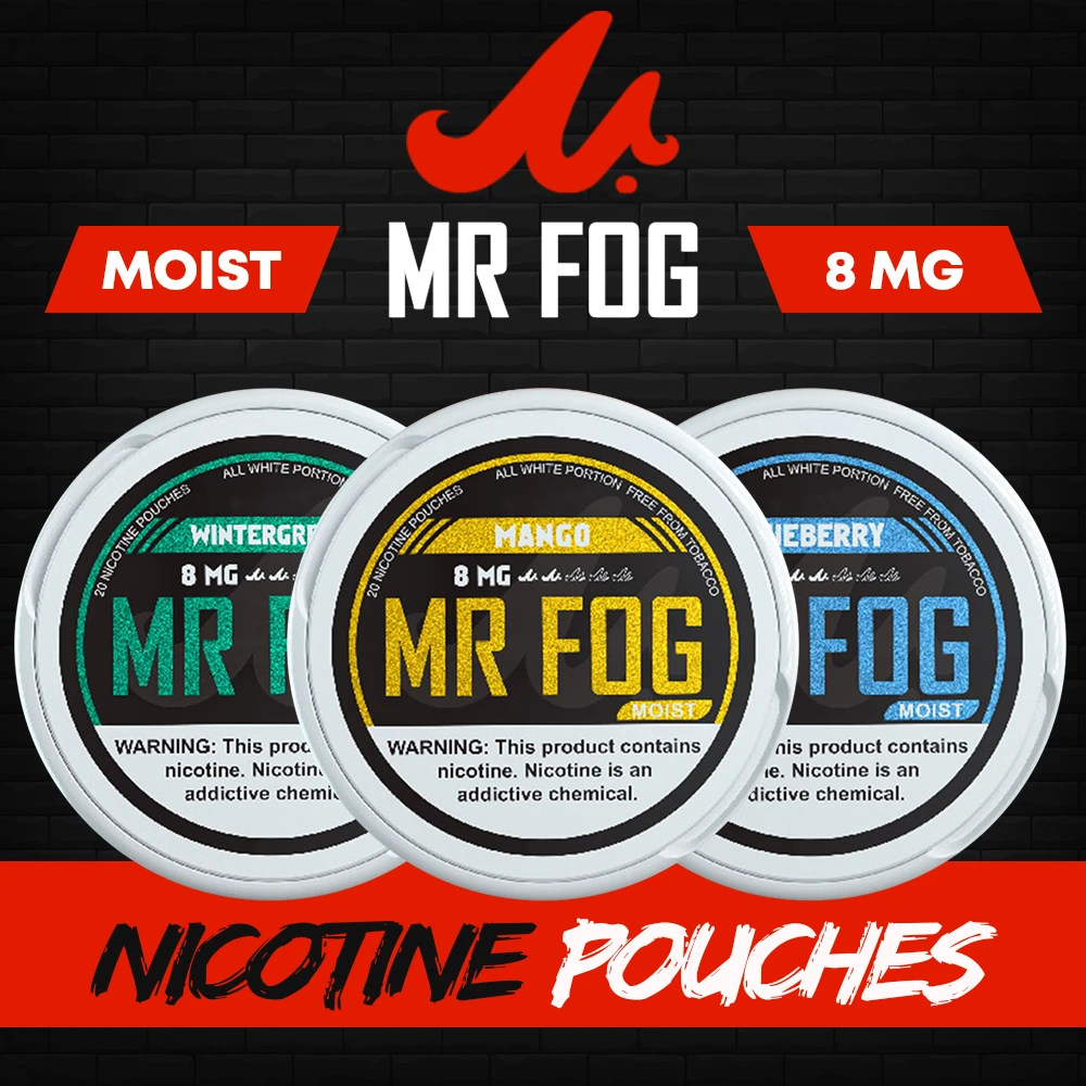 MR FOG NICOTINE POUCHES 8MG - 20CT/5PK