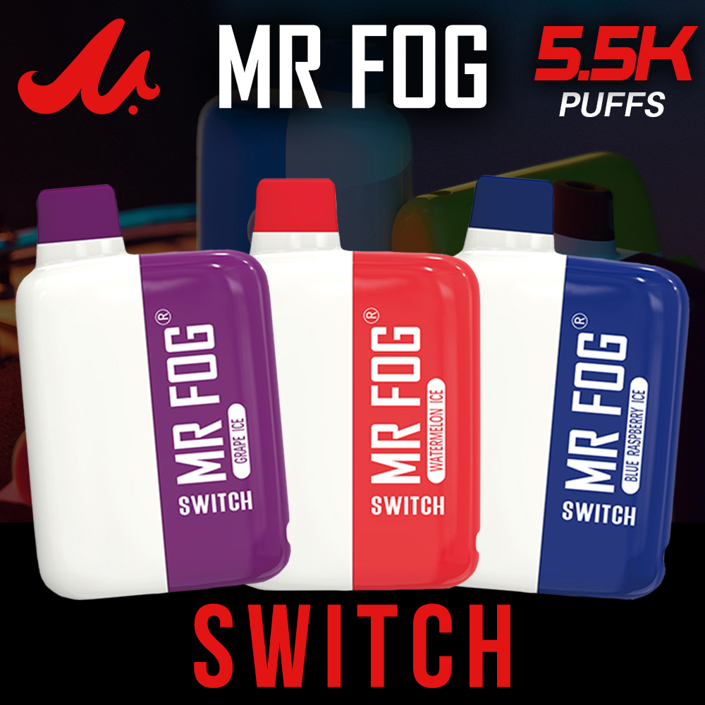 MR FOG SWITCH 15ML 5500 PUFFS DISPOSABLE VAPE *NEW FLAVORS* - DISPLAY OF 5