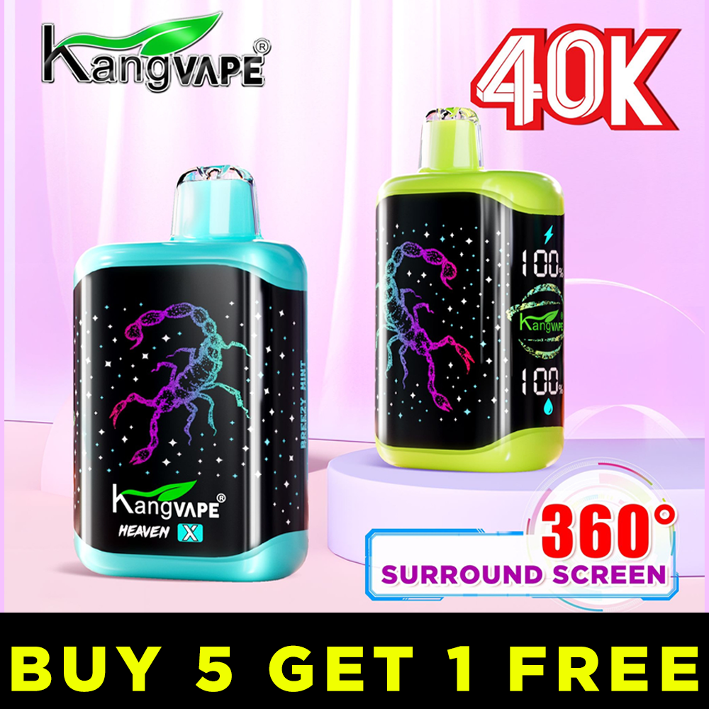 KANGVAPE HEAVEN X 40,000 PUFFS DISPOSABLE VAPE - DISPLAY OF 5