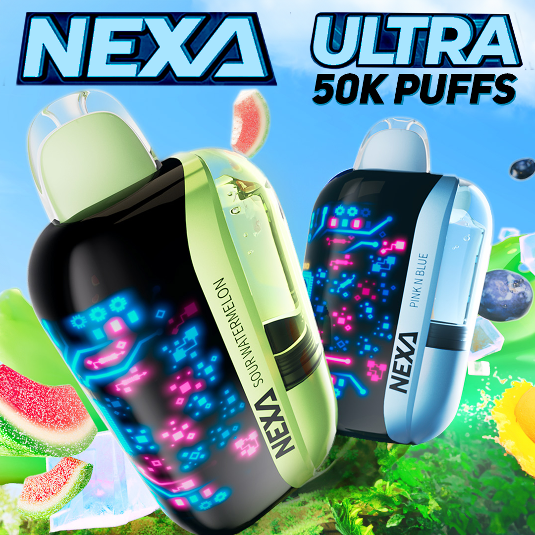 NEXA ULRTA 20ML 50,000 PUFFS DISPOSABLE VAPE - DISPLAY OF 5