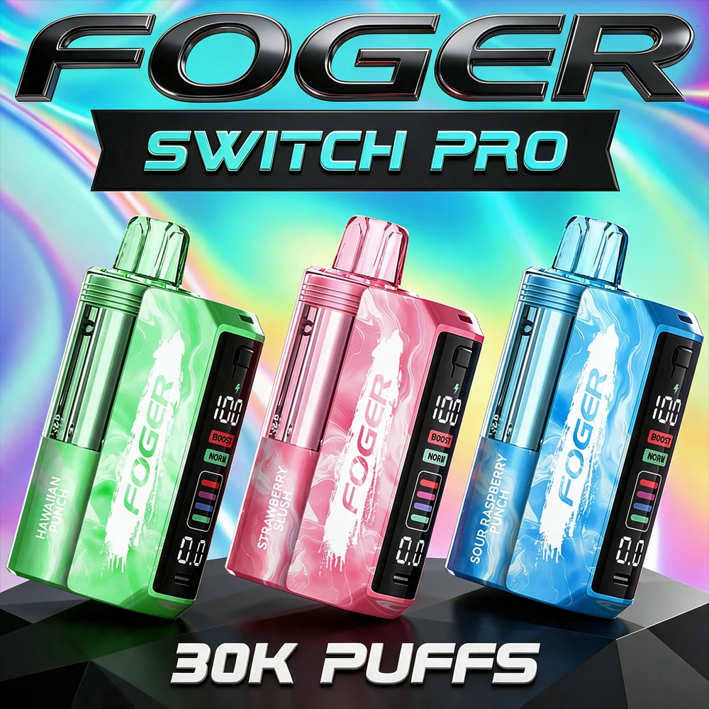 FOGER SWITCH PRO KIT 30,000 PUFFS DISPOSABLE VAPE - DISPLAY OF 5