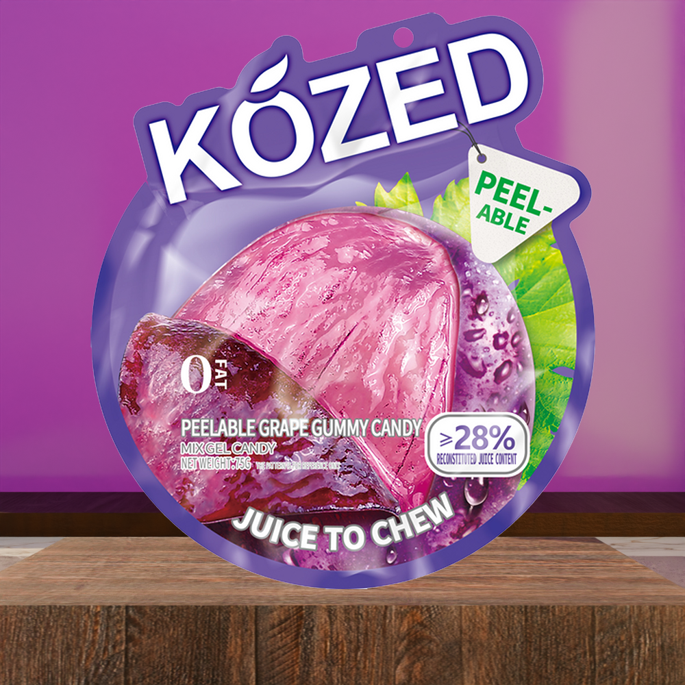 KOZED EXOTIC PEELABLE HALAL GUMMY CANDY - DISPLAY OF 10