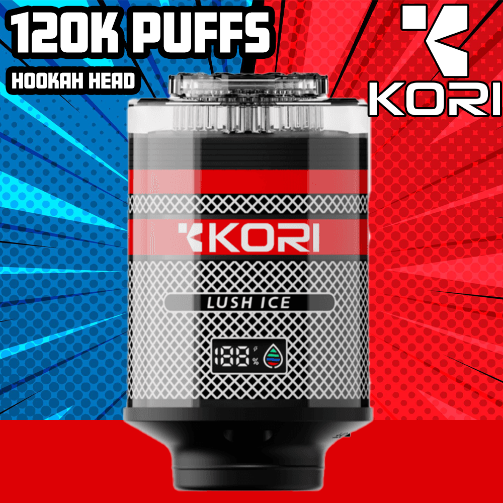 KORI 120,000 PUFFS HOOKAH VAPE HEAD - DISPLAY OF 4