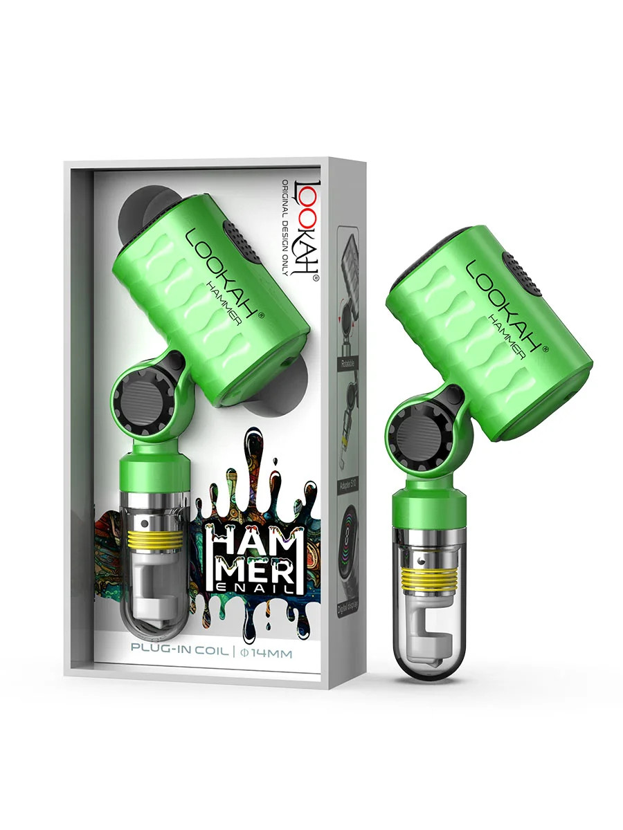 LOOKAH HAMMER 950mAh PORTABLE ENAIL BANGER DAB RIG VAPORIZER - DISPLAY OF 5 LOOKAH HAMMER 950mAh PORTABLE ENAIL BANGER DAB RIG VAPORIZER - DISPLAY OF 5