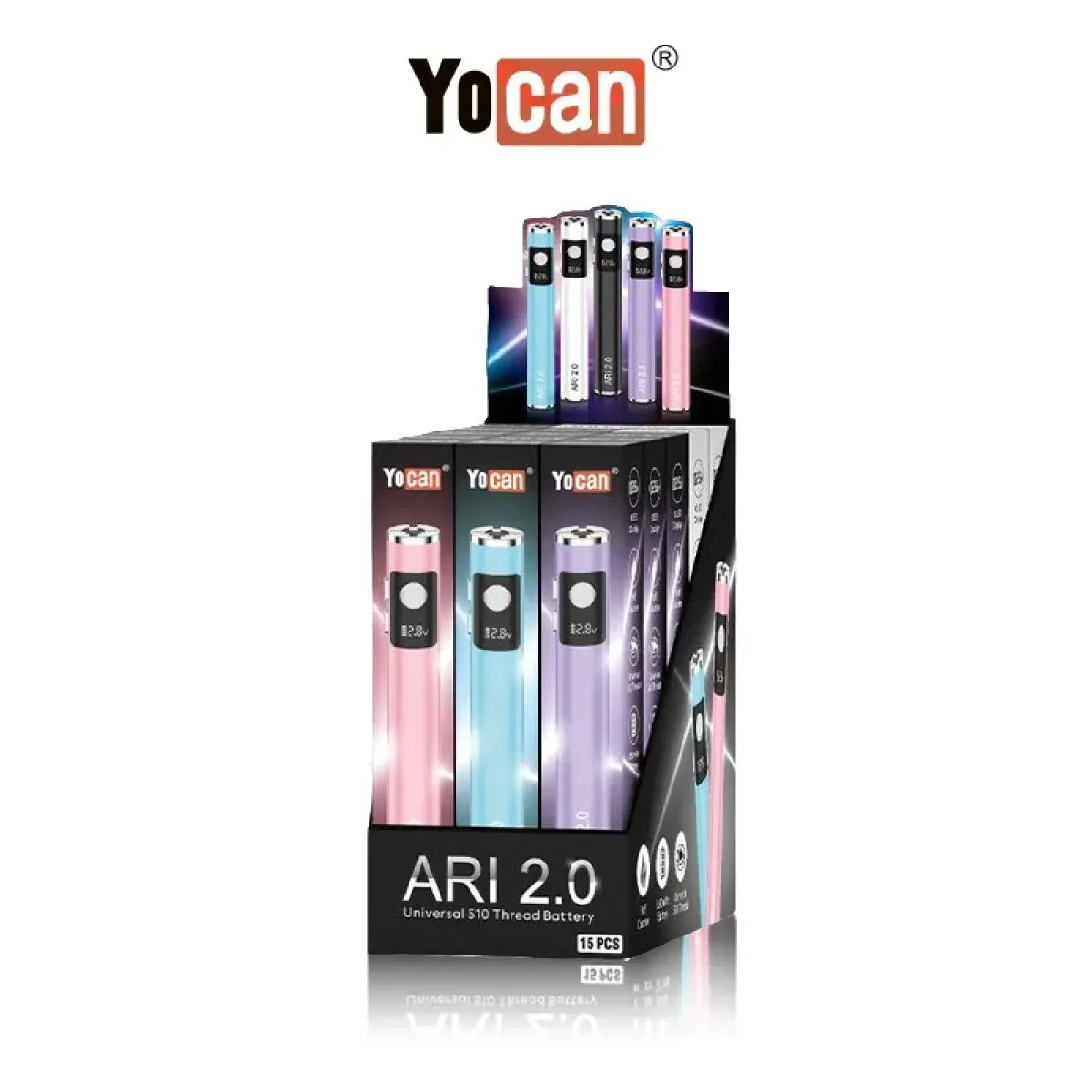 YOCAN ARI 2.0 510 BATTERY - DISPLAY OF 15