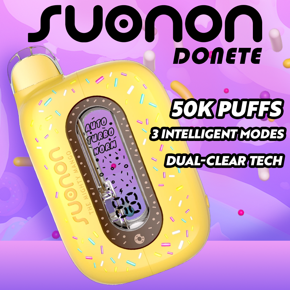 SUONON DONETE 50,000 PUFFS DISPOSABLE VAPE - DISPLAY OF 5
