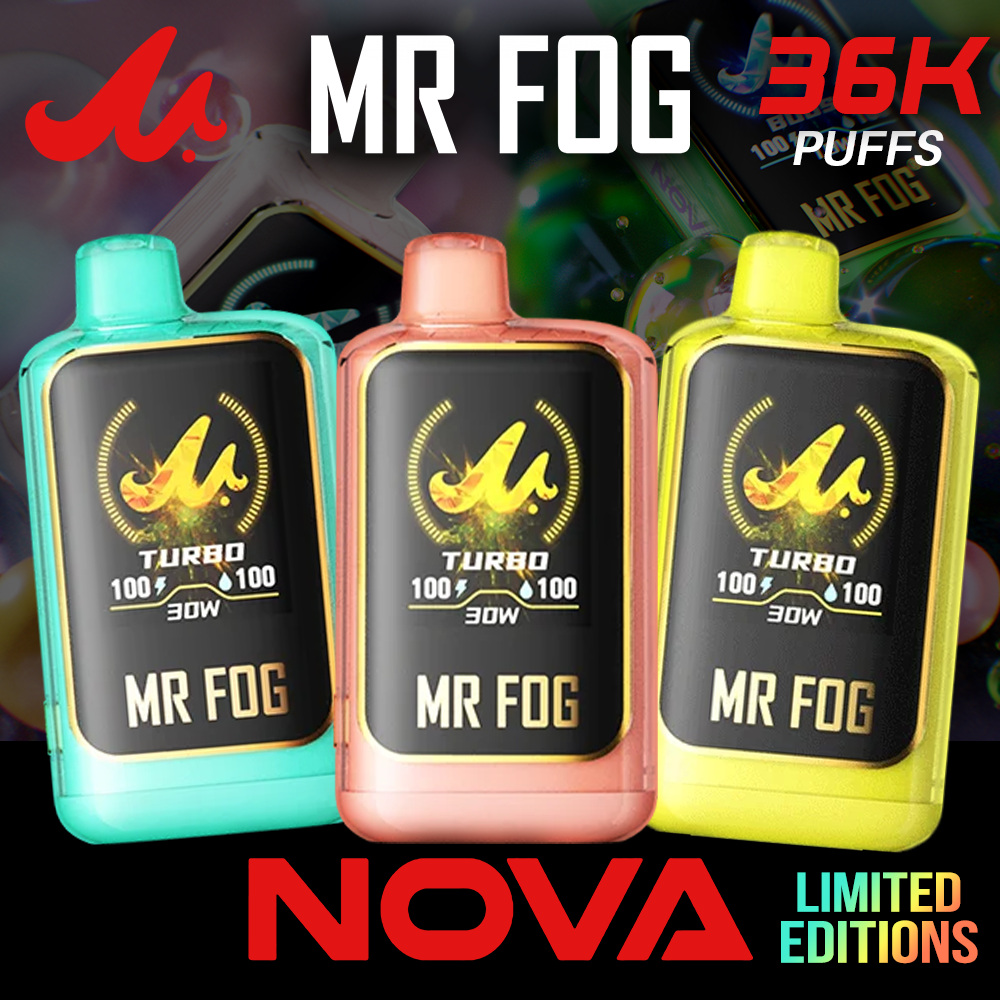 MR FOG NOVA LIMITED EDITION 36,000 PUFFS DISPOSABLE VAPE - DISPLAY OF 5