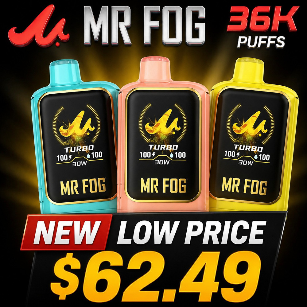 MR FOG NOVA LIMITED EDITION 36,000 PUFFS DISPOSABLE VAPE - DISPLAY OF 5
