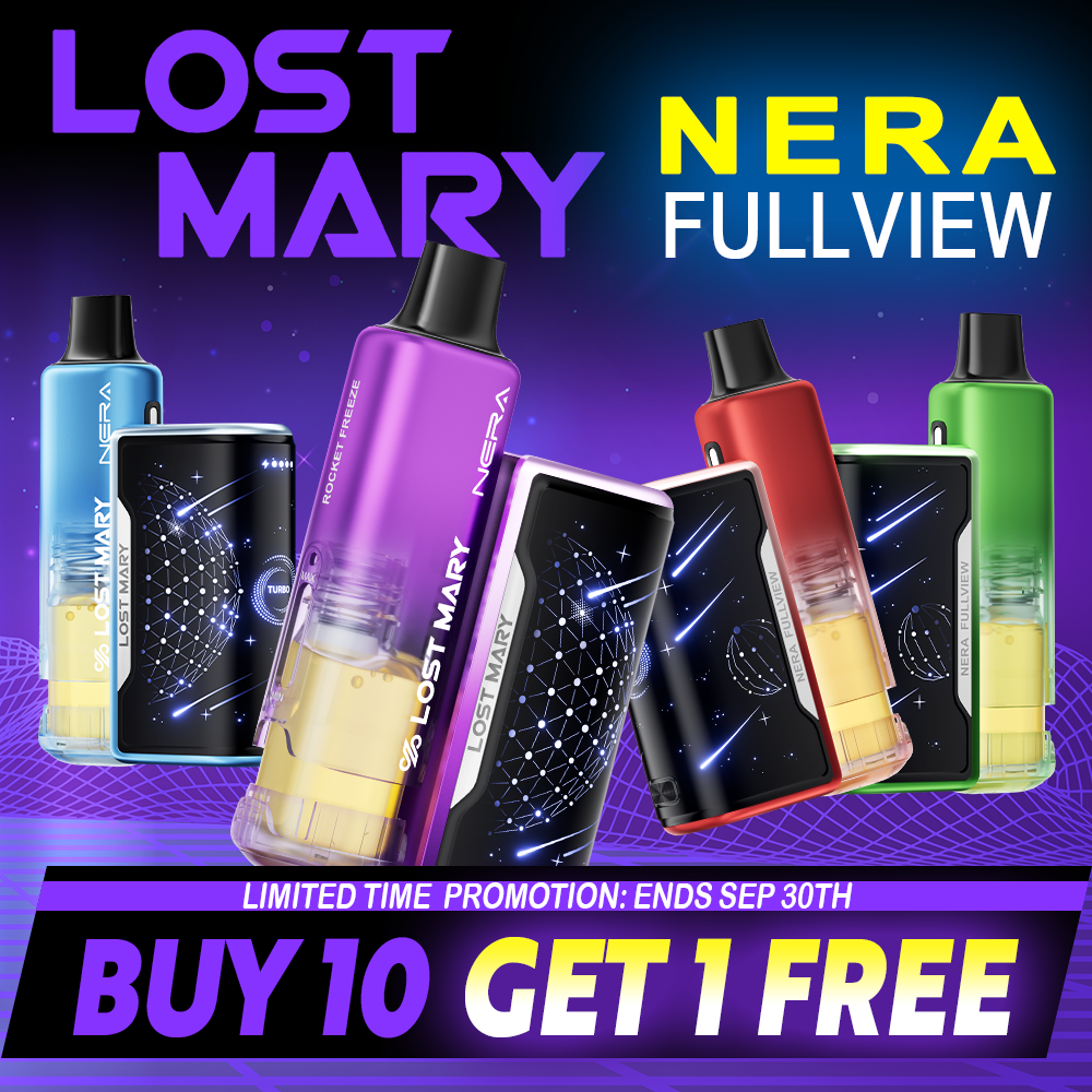 LOST MARY NERA FULLVIEW 70,000 PUFFS DISPOSABLE VAPE (FULL KIT) - DISPLAY OF 5