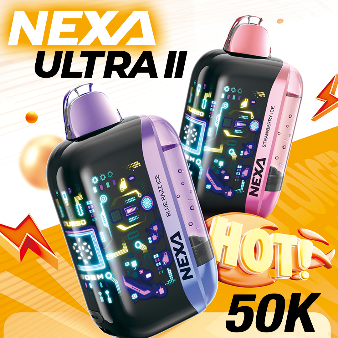 NEXA ULTRA II 50,000 PUFFS DISPOSABLE VAPE - DISPLAY OF 5