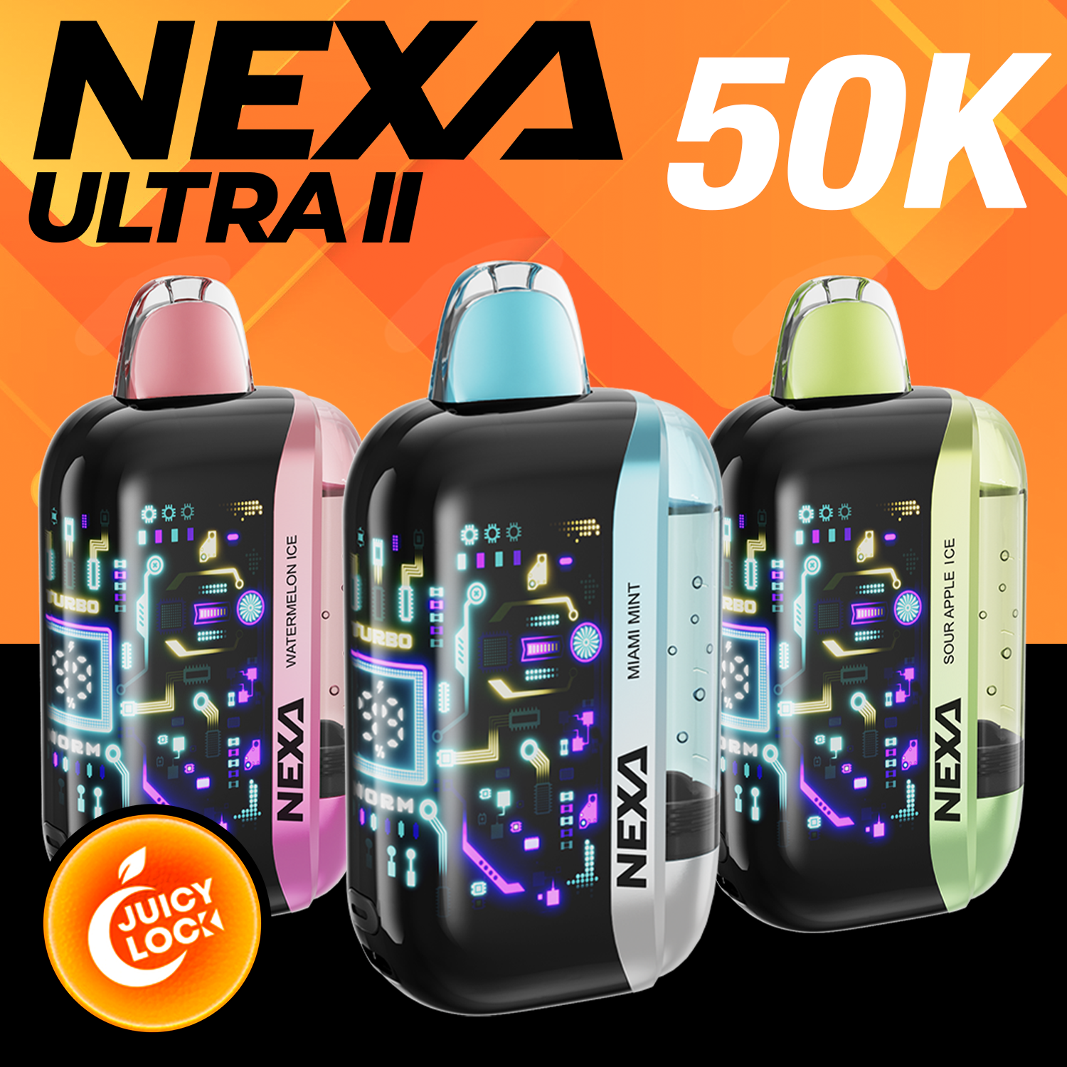 NEXA ULTRA II 50,000 PUFFS DISPOSABLE VAPE - DISPLAY OF 5