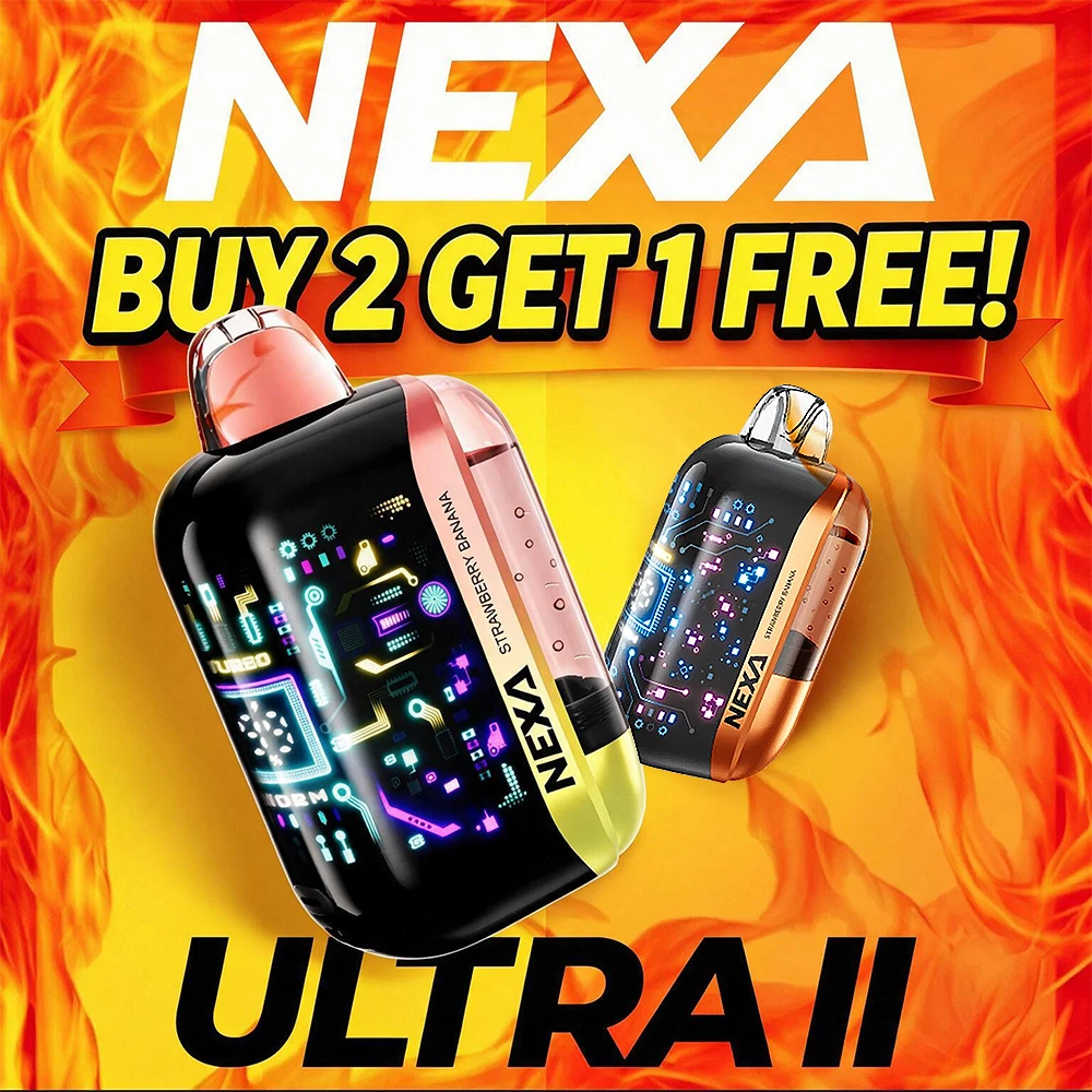 NEXA ULTRA II 50,000 PUFFS DISPOSABLE VAPE - DISPLAY OF 5
