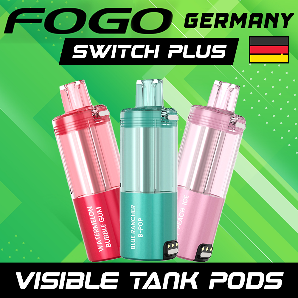 FOGO GERMANY SWITCH PLUS 30,000 PUFFS DISPOSABLE VAPE (POD ONLY) - DISPLAY OF 5