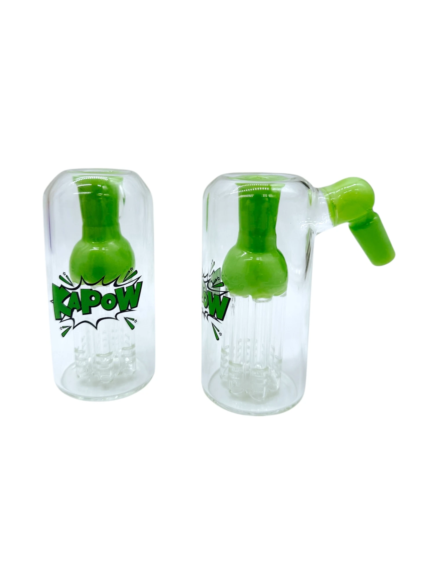 KAPOW GLASS 45 DEGREES TREE PERC ASH CATCHER 4.5" (RSE-55)