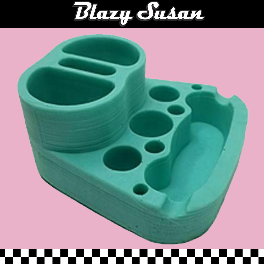 BLAZY SUSAN SILICONE DAB STATION ASSORTED COLOR