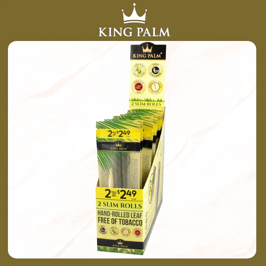 KING PALM 2-PACK SLIM SIZE 20CT DISPLAY BOX