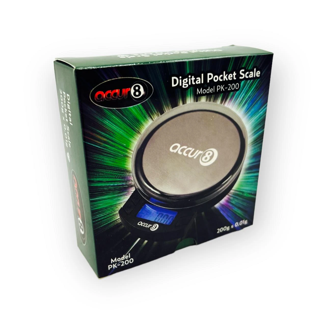 ACCUR8 PK-200 DIGITAL POCKET SCALE 200g x 0.01g